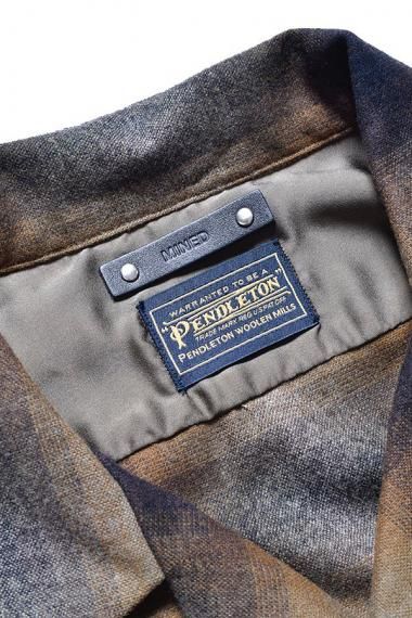 MINEDENIM PENDLETONコラボ　オープンカラーシャツ MINEDENIM - PENDLETON W.Plaid Open Collar SH (BPT) / ペン
