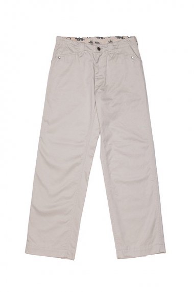 #0026 COWBOY WIDE PANTS -COTTON TWILL- ECRU