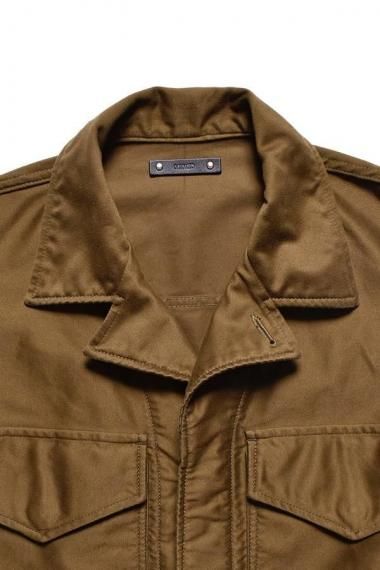 SUPPLY TOKYO ブラウンミリタリージャケット 25SS モールスキンミリタリーショートジャケット | MINDENIM