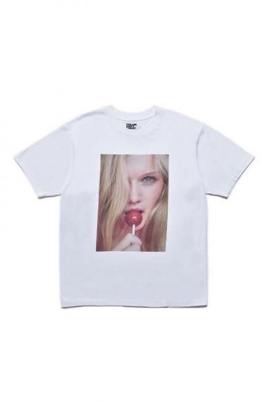 MIKE DOWSON Naked Fashion GirlsɡStie-lo Lollipop T-SH WHT531 〜䳫