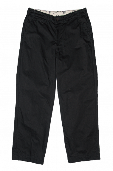 #0028 WORK TROUSES -COTTON TWILL- BLACK