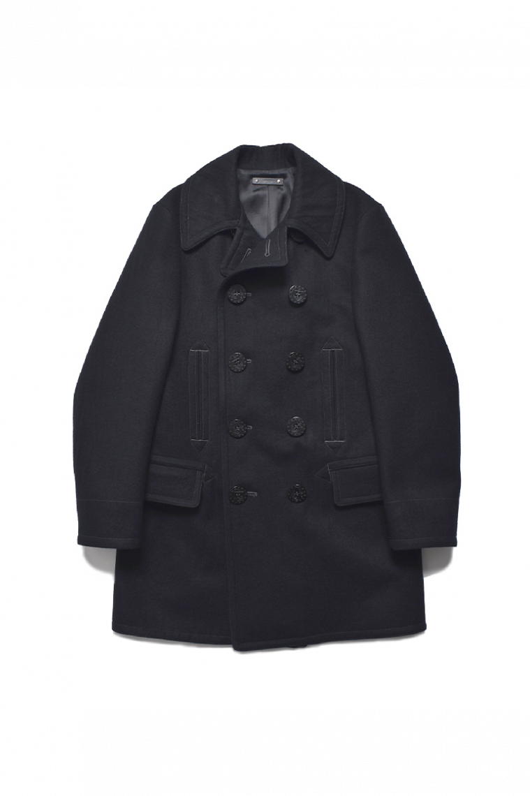 25AW W.Denim Melton Pea CT BLK