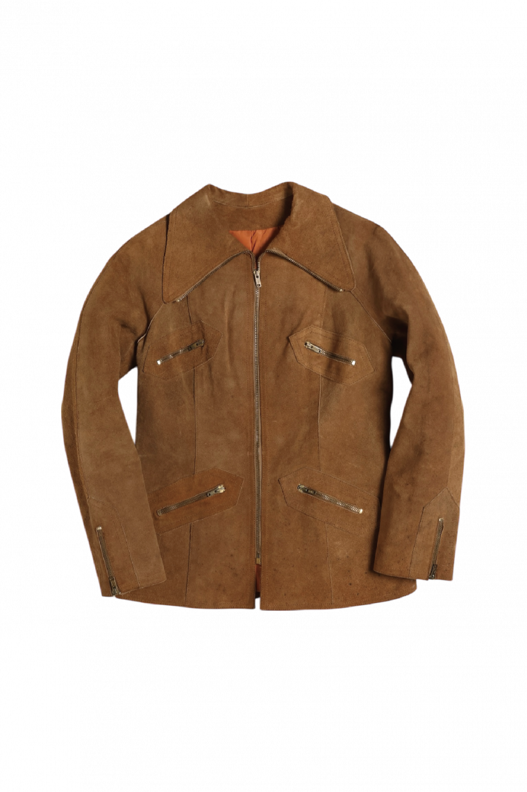 EAST WEST Suede Leather Jacket