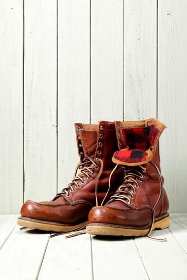 紺タグ 50s Redwing Work Boots レッドウィング 50年代 - ブーツ