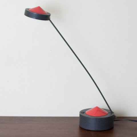 DENMARK BLACK/RED 1980'S DESK LAMP