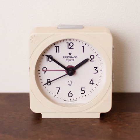 GERMANY JUNGHANS IVORY ALARM CLOCK