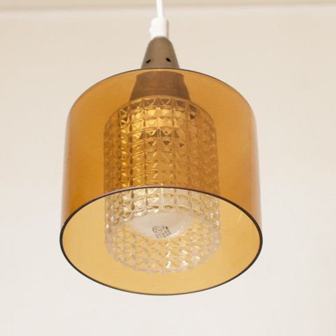 amber glass pendant light shade