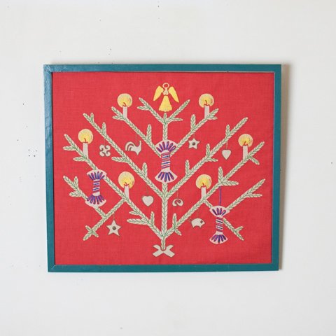 SWEDEN X'MAS EMBROIDERED PANEL