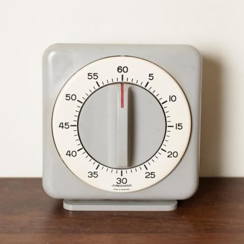 GERMANY JUNGHANS GREY/WHITE KITCHEN TIMER - 北欧ビンテージ
