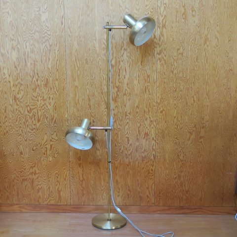 DENMARK S.GOLD 2 SHADES FLOOR STAND LAMP