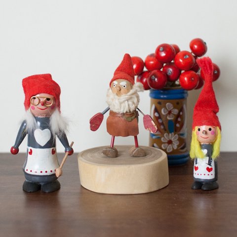 SWEDEN TOMTE DOLLS SET - 北欧ビンテージ雑貨ショップ｜THE TIME HAS COME