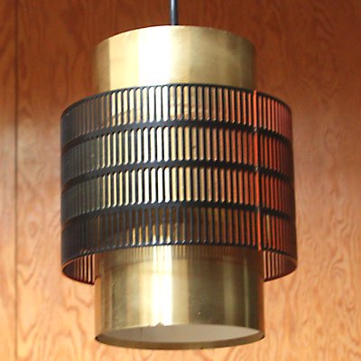 DENMARK BLACK/BRASS/ORANGE LAMP