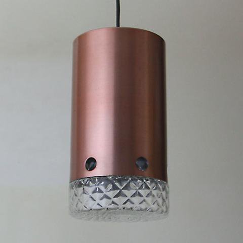 DENMARK COPPER/GLASS SHADE LAMP
