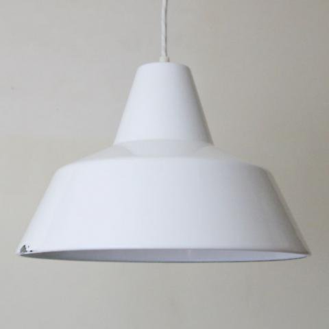 DENMARK LOUIS POULSEN WHITE ENAMEL LAMP