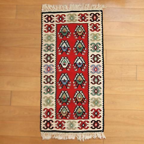 UNKNOWN CUTE KILIM FROM DENMARK