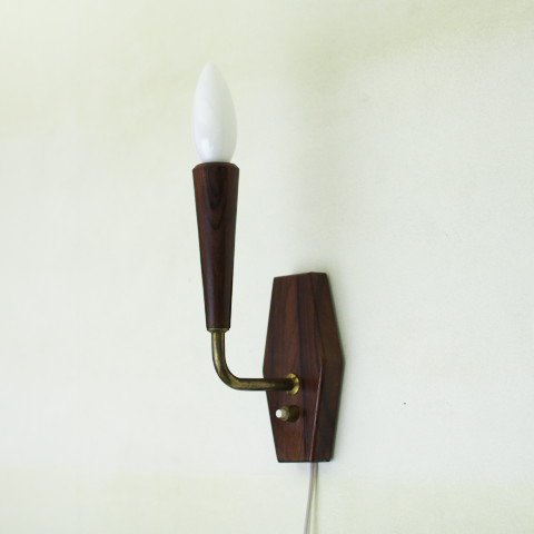 DENMARK SOLID ROSE WOOD WALL LAMP