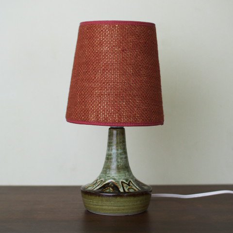 DENMARK SOHOLM GREEN/BROWN PATTERN TABLE LAMP