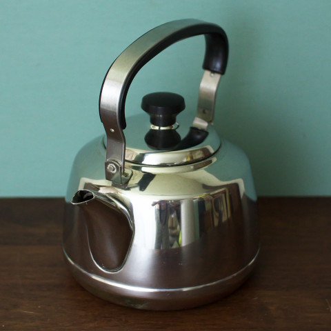 NORWAY POLARIS STAINLESS/COPPER KETTLE - 北欧ビンテージ雑貨