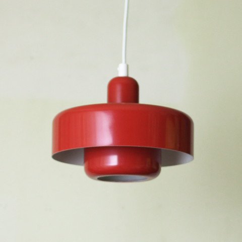 DENMARK RED 2 SHADES LAMP (B)