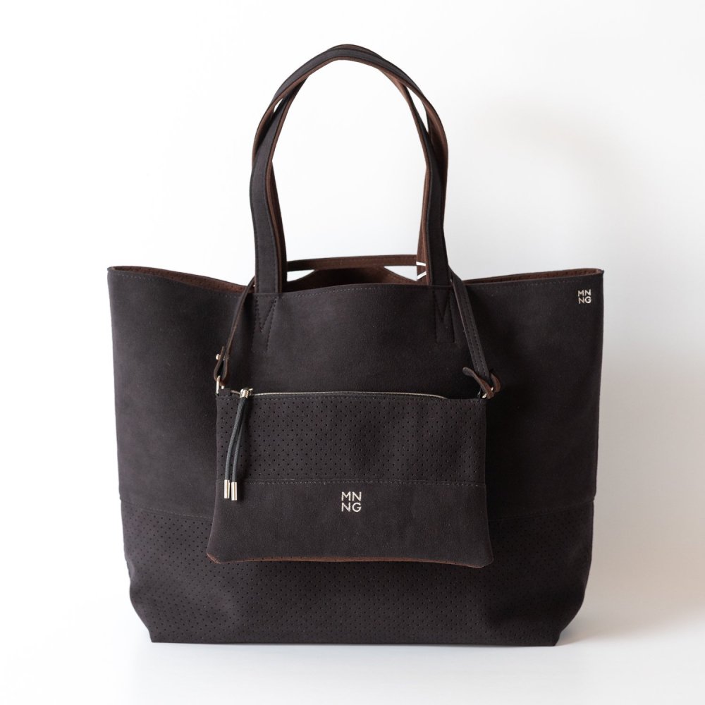 mononogu DU2-US Dual Tote Medium BLACK/CHOCO 