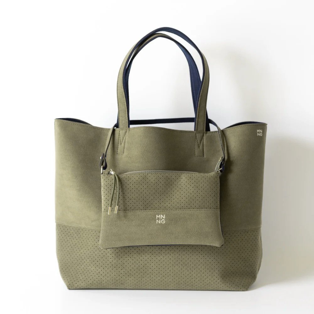 mononogu DU2-US Dual Tote Medium OLIVE/NAVY