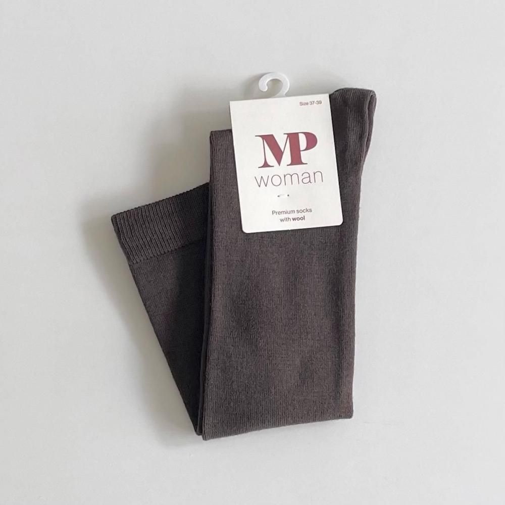 mp'Denmark Wool/Cotton Knee sooks Dark Brown
