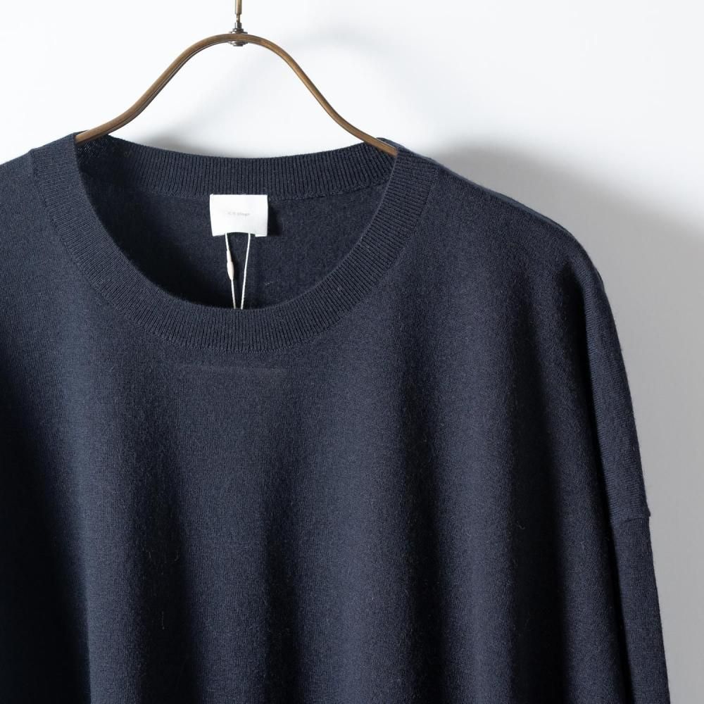 <img class='new_mark_img1' src='https://img.shop-pro.jp/img/new/icons13.gif' style='border:none;display:inline;margin:0px;padding:0px;width:auto;' />C.T.plage ラクーン混クルーネックセーター NAVY