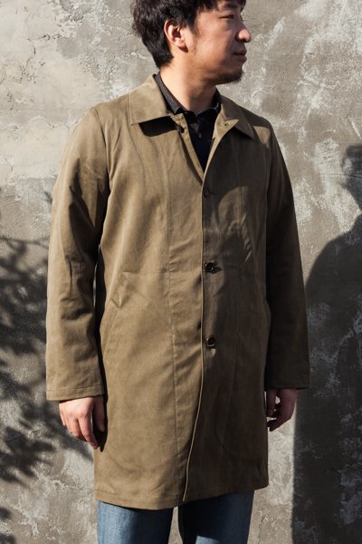 FRANK LEDER Washed Cotton Coat | www.myglobaltax.com