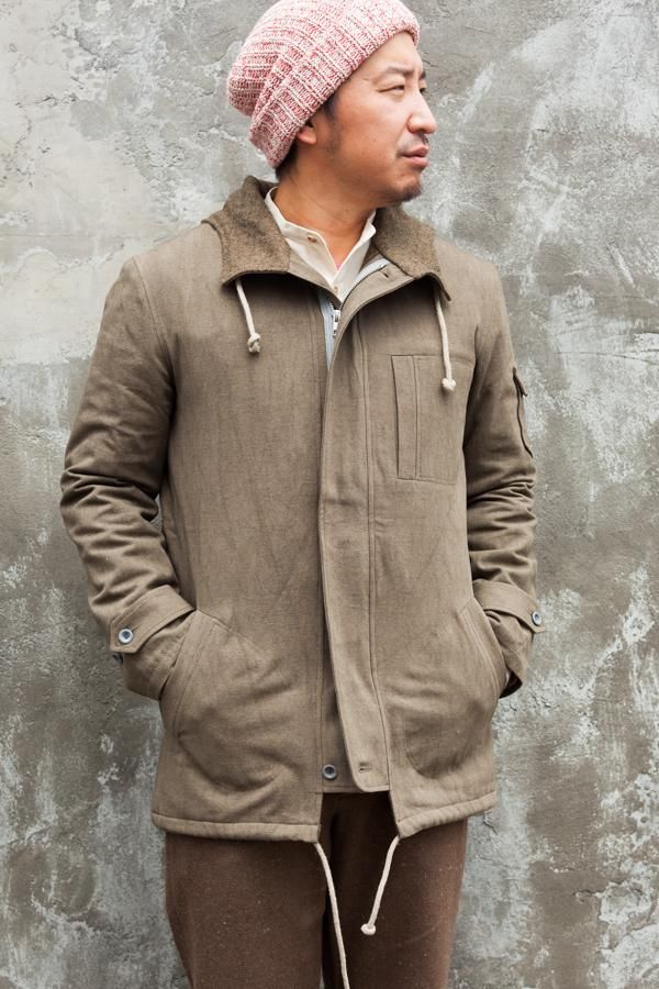 FRANK LEDER】DYED & WASHED COTTON / LINEN HOODY-SLOW&STEADY