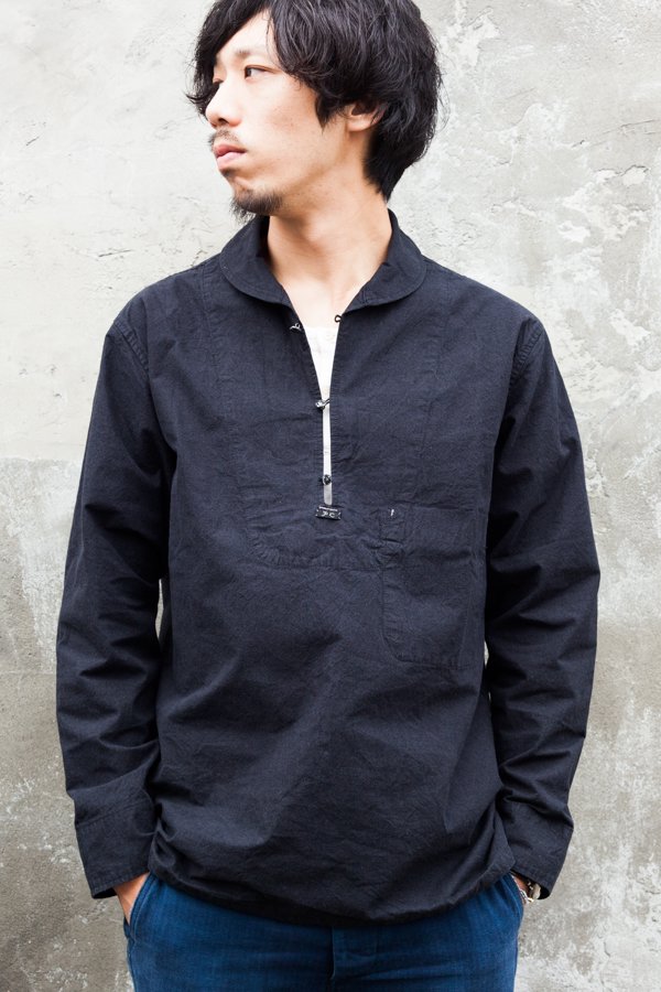 PORTER CLASSIC】LOCAL BLACK PULLORVER SHIRT-SLOW&STEADY