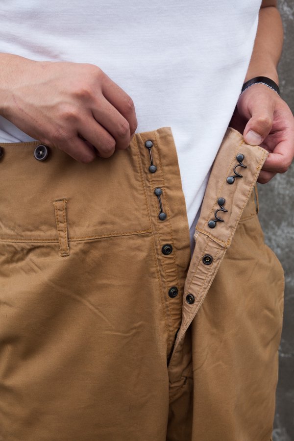 PORTER CLASSIC oiled canvas pants | housecleaningmadison.com