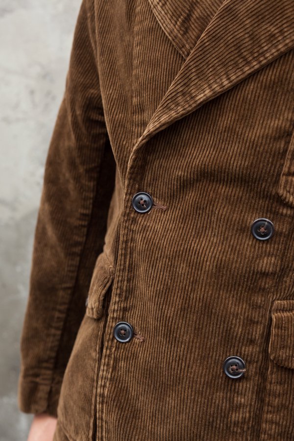 PORTER CLASSIC】CORDUROY TAILORED DOUBLE JACKET-SLOW&STEADY