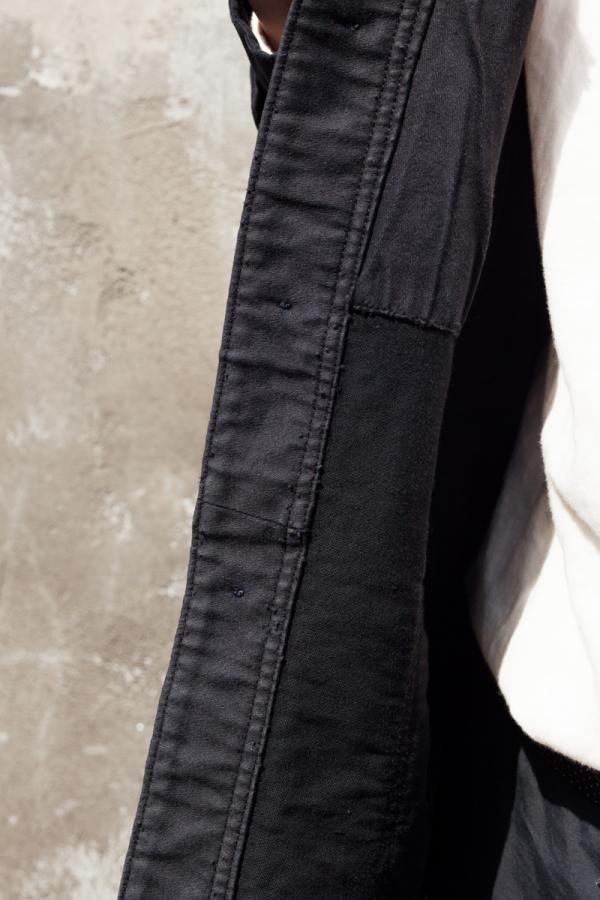 VINTAGE ITEM】VINTAGE BLACK MOLESKIN JACKET-SLOW＆STEADY