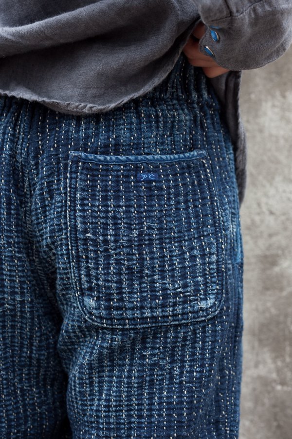 PORTER CLASSIC】SASHIKO LIGHT MEN'S PANTS-SLOW&STEADY