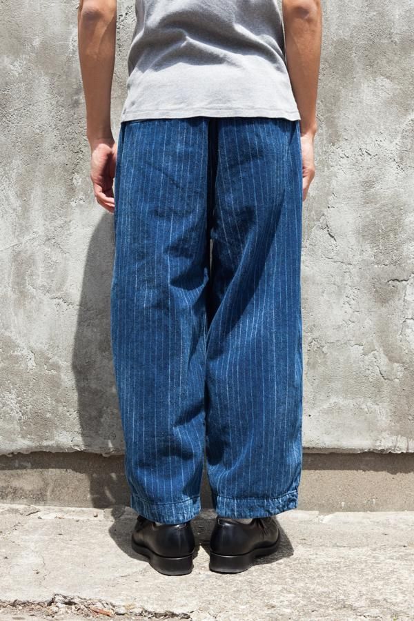 PORTER CLASSIC HAWAIIAN DENIM PANTS-