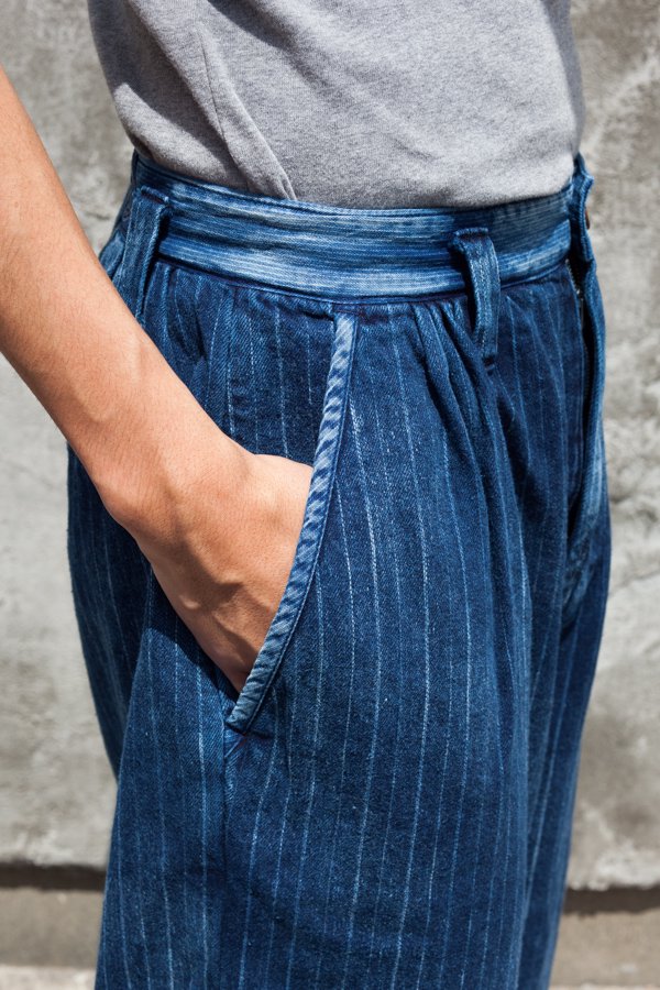 PORTER CLASSIC】HAWAIIAN DENIM PANTS-SLOW&STEADY