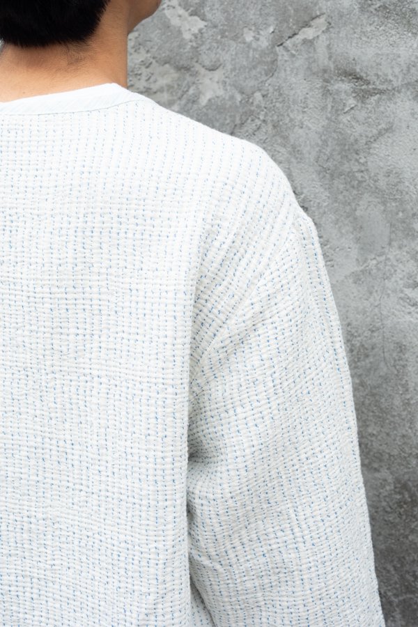 PORTER CLASSIC】SASHIKO SUPER LIGHT SWEAT SHIRTS-SLOW&STEADY