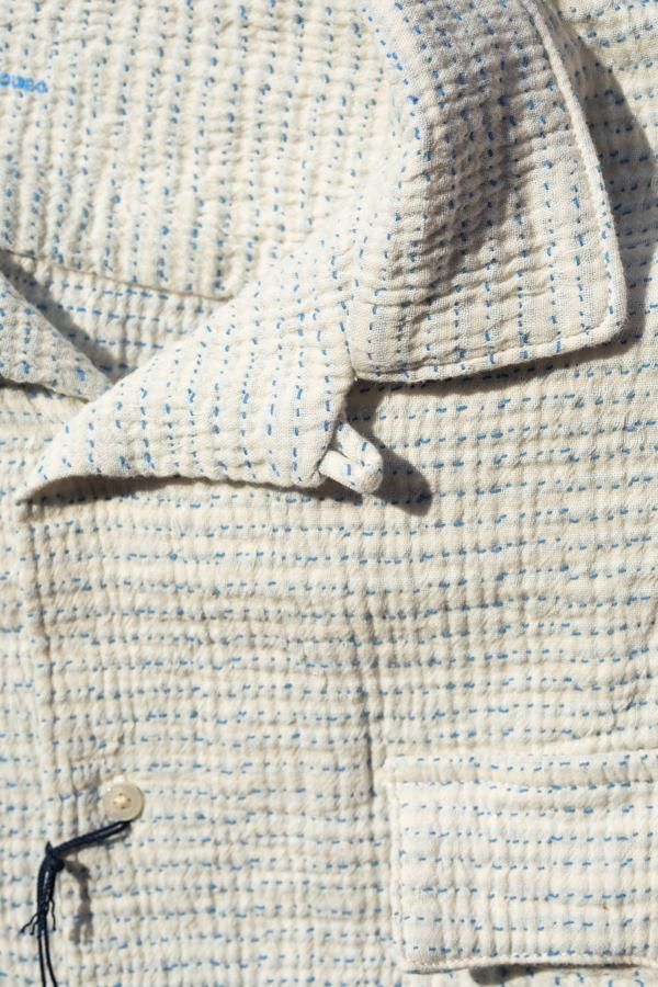 PORTER CLASSIC】SASHIKO SUPER LIGHT SWEAT SHIRTS-SLOW&STEADY PORTER CLASSIC】SASHIKO SUPER LIGHT SWEAT SHIRTS-SLOW&STEADY