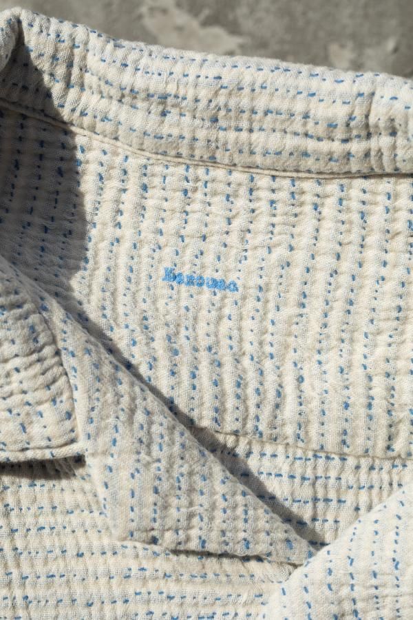 PORTER CLASSIC】SASHIKO SUPER LIGHT SWEAT SHIRTS-SLOW&STEADY PORTER CLASSIC】SASHIKO SUPER LIGHT SWEAT SHIRTS-SLOW&STEADY