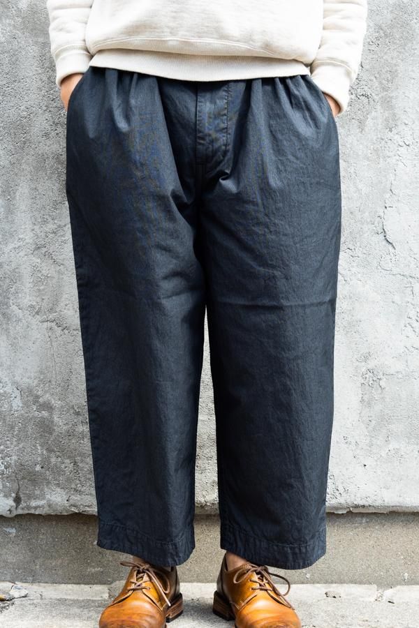 PORTER CLASSIC】POPLIN JAZZ PANTS-SLOW&STEADY