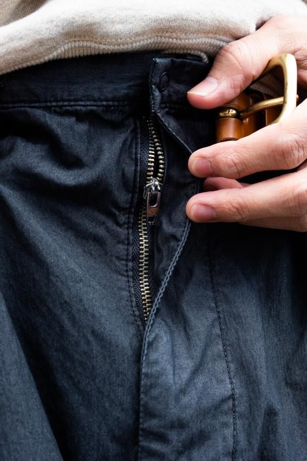 PORTER CLASSIC】POPLIN JAZZ PANTS-SLOW&STEADY