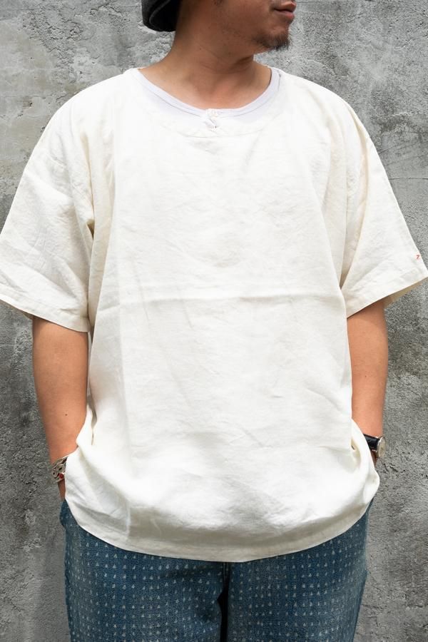 PORTER CLASSIC】LINEN T-SHIRT-SLOW&STEADY