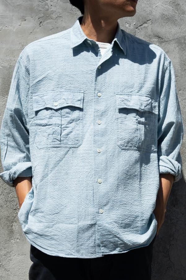 PORTER CLASSIC ROLL UP STRIPE SHIRTS | labiela.com