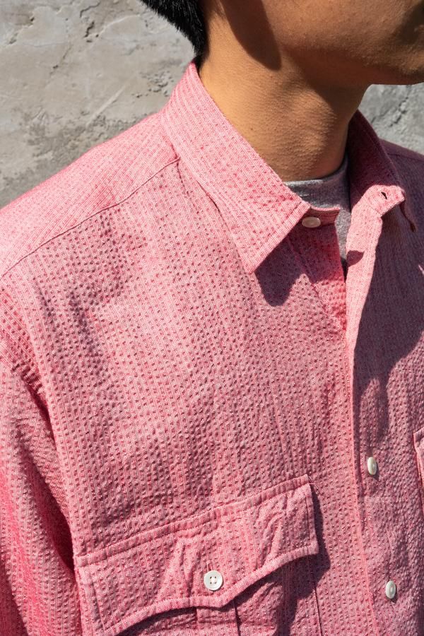 PORTER CLASSIC】ROLL UP SHIJIRA STRIPE SHIRT-SLOWu0026STEADY