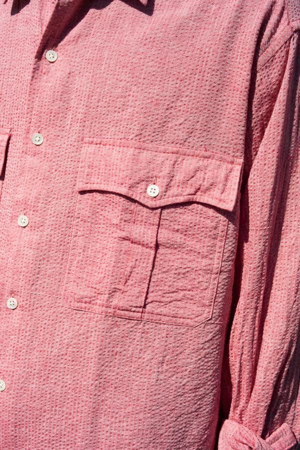 PORTER CLASSIC】ROLL UP SHIJIRA STRIPE SHIRT-SLOW&STEADY