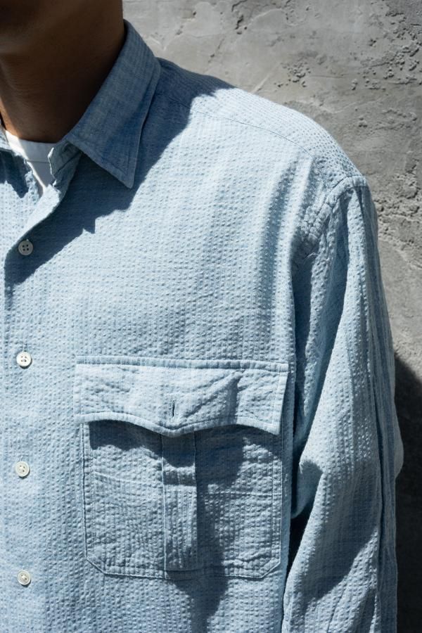 PORTER CLASSIC】ROLL UP SHIJIRA STRIPE SHIRT-SLOW&STEADY