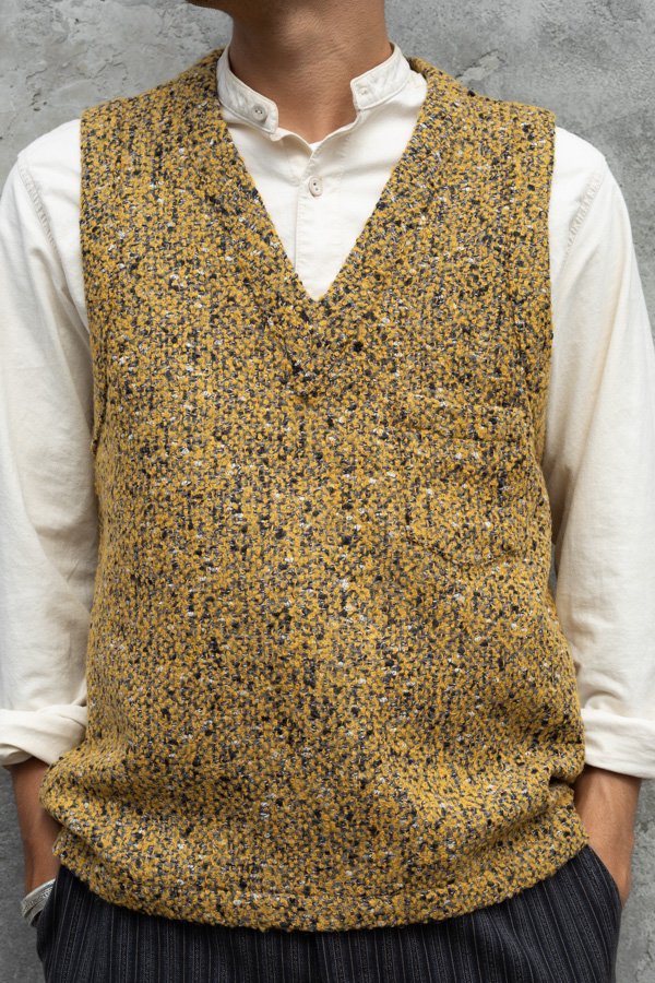 FRANK LEDER】YELLOW WOOL VEST-SLOW&STEADY