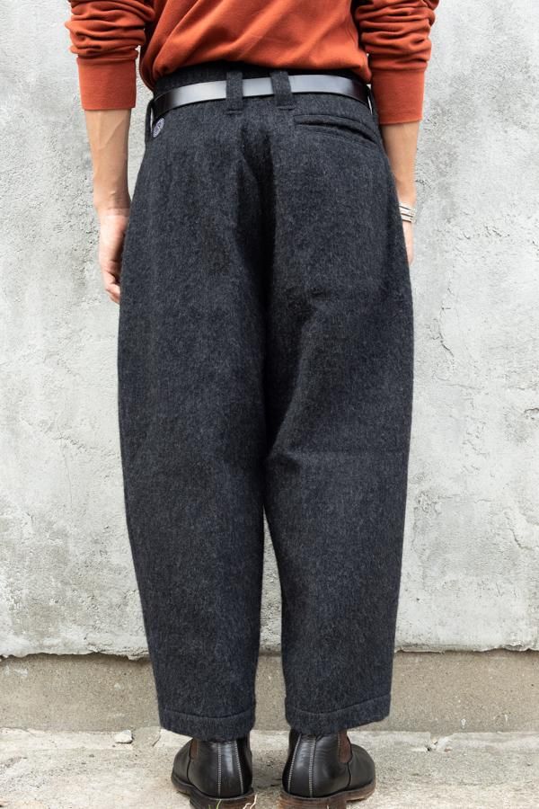 メンズPorter classic WOOL & GAUZE WIDE PANTS