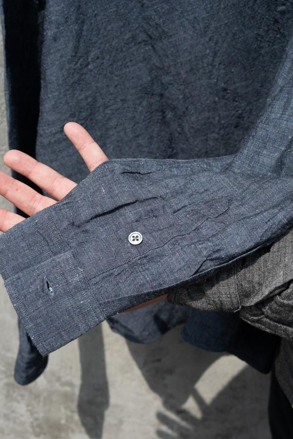 PORTER CLASSIC】ROLL UP BANBOO LINEN SHIRT-SLOW&STEADY