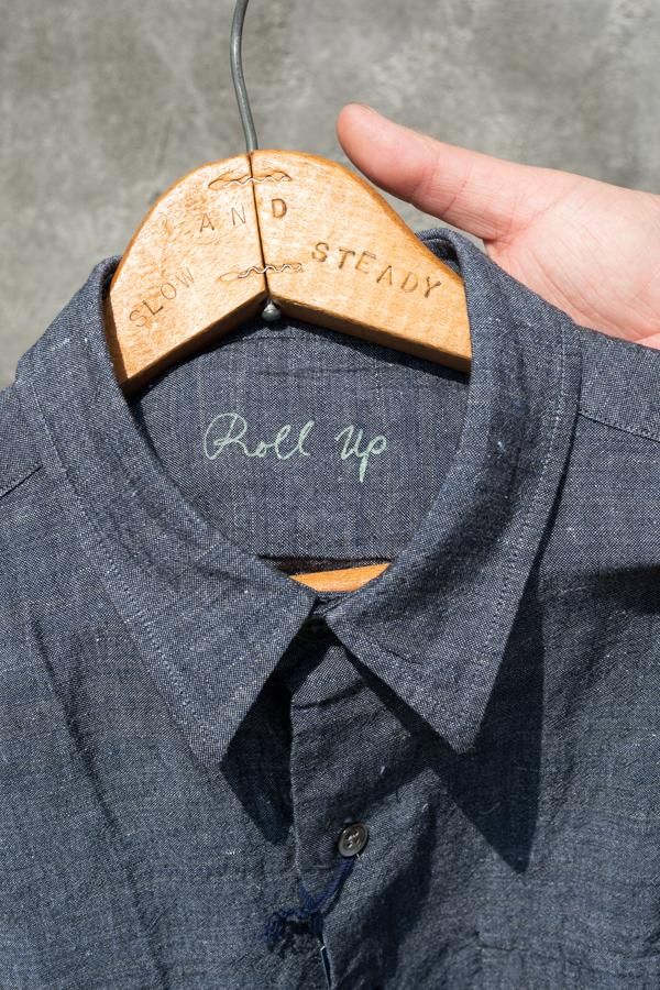 PORTER CLASSIC】ROLL UP BANBOO LINEN SHIRT-SLOW&STEADY